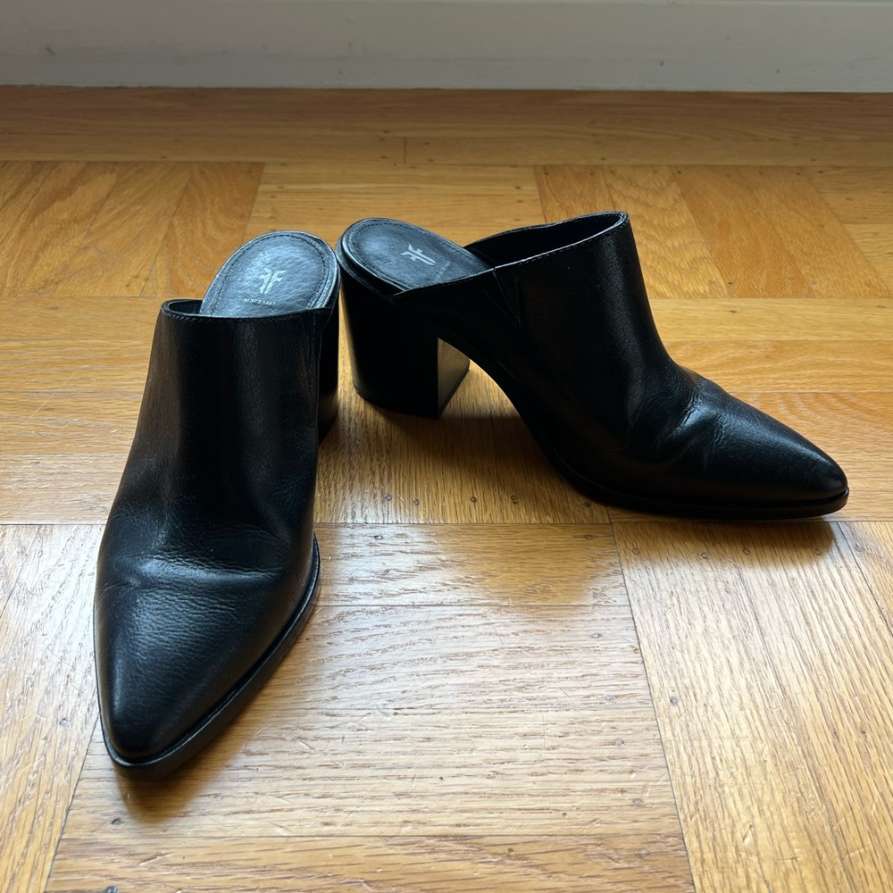 Frye Heeled Mules size 8